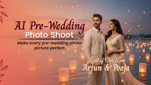AI Pre-Wedding Photo Shoot