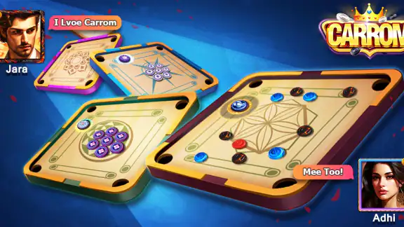 Carrom - A Disc Board Game