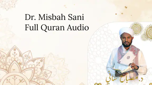 Dr. Misbah Sani Full Quran