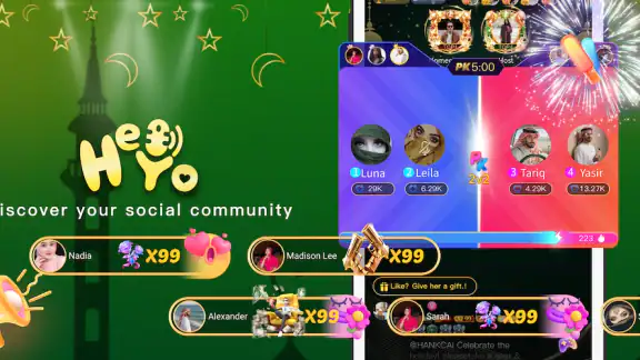 Heyo Chat:Party games&Chat