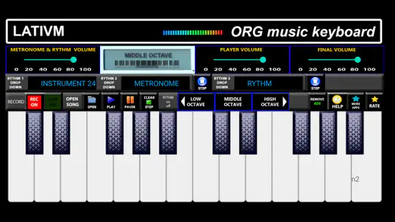 ORG Music Keyboard Simulator