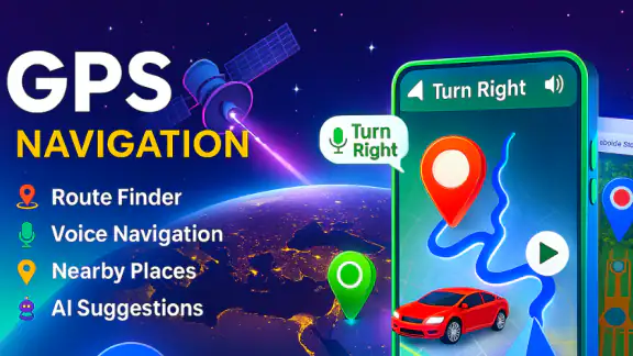 خرائط GPS و اتجاهات القيادة