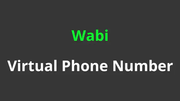 وابي (Wabi) - رقم هاتف افتراضي