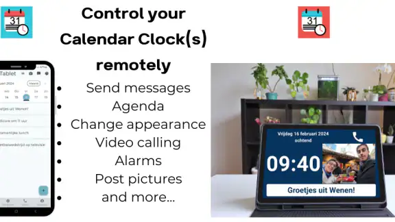 Calendar Clock Administrator