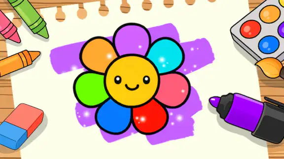 Coloring games for kids: 2-5 y