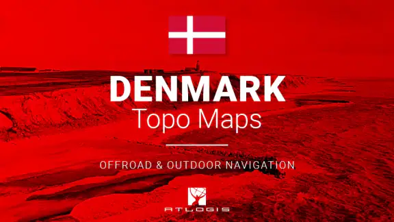 Danmark Topo Kort