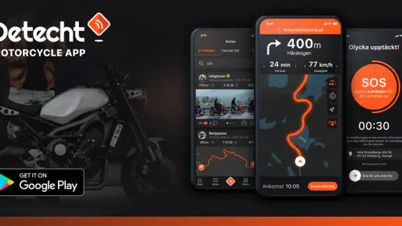 Detecht - Motorcycle App & GPS