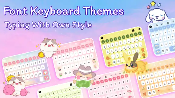 Font Keyboard Themes, Emoji