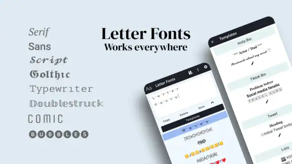 Letter Fonts - Stylish Text