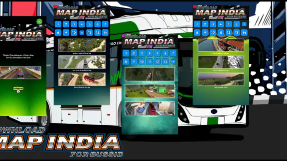 Map India for Bussid