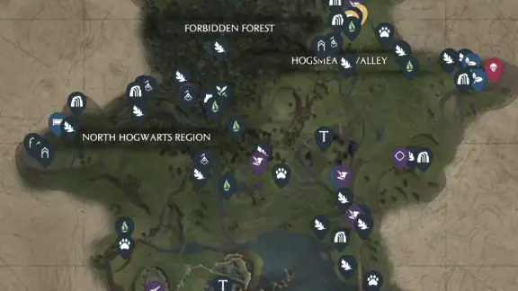 MapGenie: Hogwarts Legacy Map