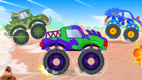 Monster Truck Kids Car Games