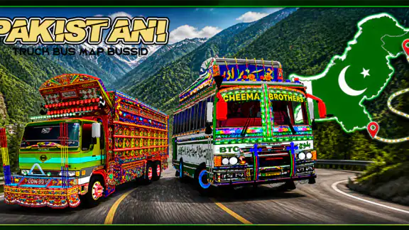 Pakistani Truck Bus Map Bussid