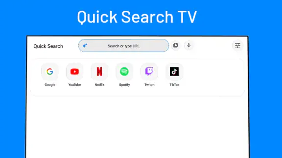 Quick Search Browser for TV