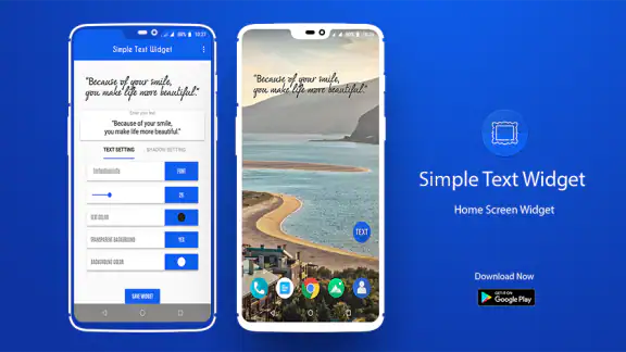 Simple text widget