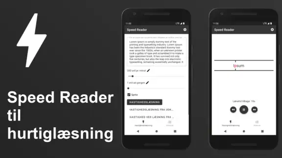 Speed Reader til hurtiglæsning