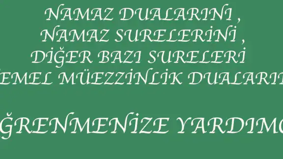 Sure Dua Öğretici Ezberletici