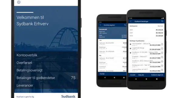 Sydbanks MobilBank Erhverv