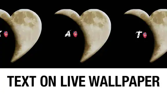 Text on Live Wallpaper