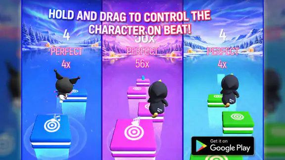 Tiles Dance Gugu Gaga Penguin