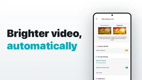 Video Enhancer Pro: Brightness