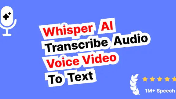 Whisper AI: Speech to Text