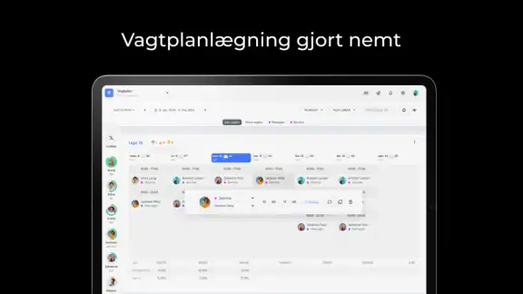 Workfeed - Vagtplan
