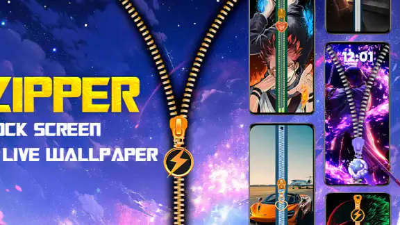 Zipper Lock Screen & Wallpaper