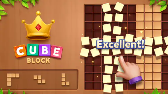 Cube Block - Woody Puzl Spiel