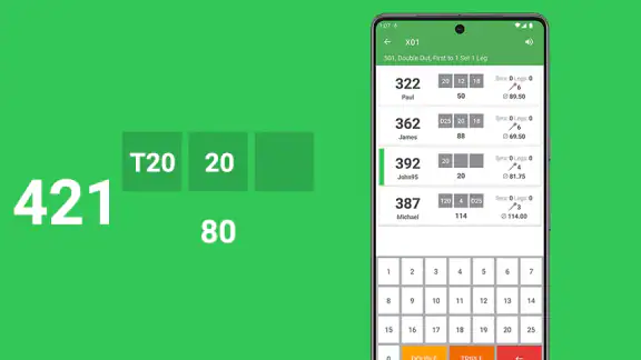 Dart Rechner App Punkte Zähler
