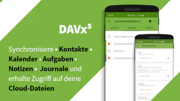 DAVx⁵ – CalDAV CardDAV WebDAV