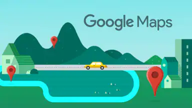 Google Maps header