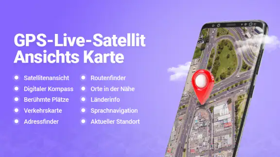 GPS Live Satellit Sicht Karte