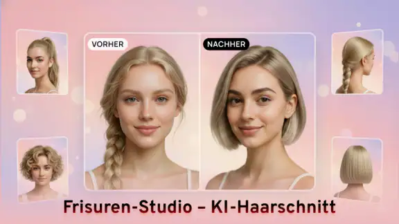 KI Frisur: Haarschnitt
