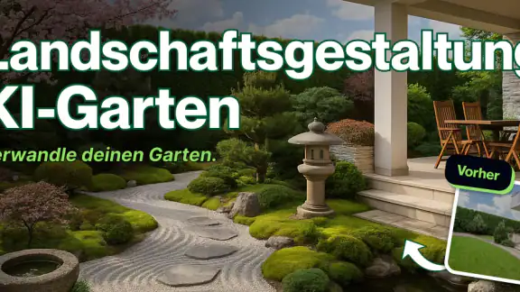 KI-Gartengestaltung Ideen