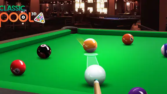 Klassisches Pool 3D - 8 Bälle