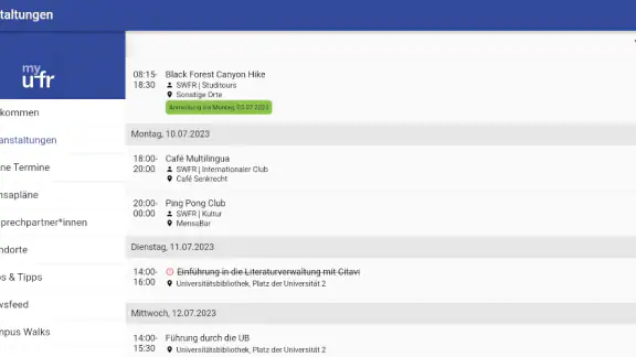 myUFR - Universität Freiburg