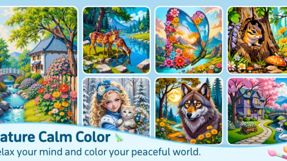 Nature Calm Paint by Numbers