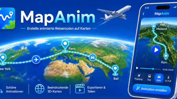 Reisekarten-App - MapAnim