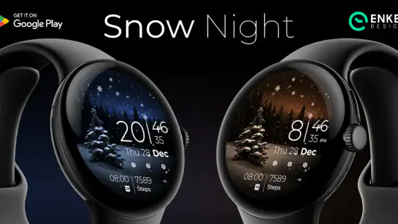 Snow Night - watch face