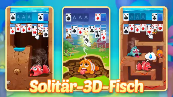Solitär-3D-Fisch