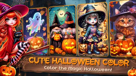 Süße Halloween-Farbe