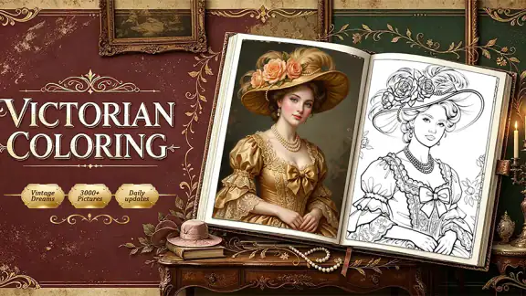 Victorian Coloring Book