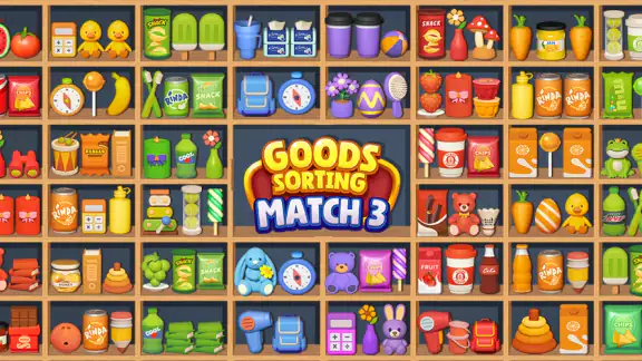 Waren sortieren Match-3-Puzzle