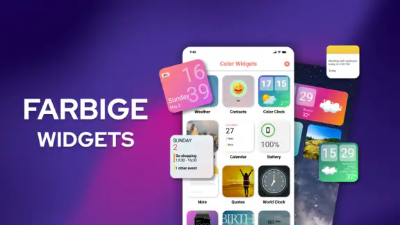 Widgets OS 17: Farbige Widgets
