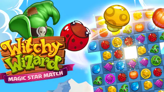 Witchy Wizard Match 3 Puzzle