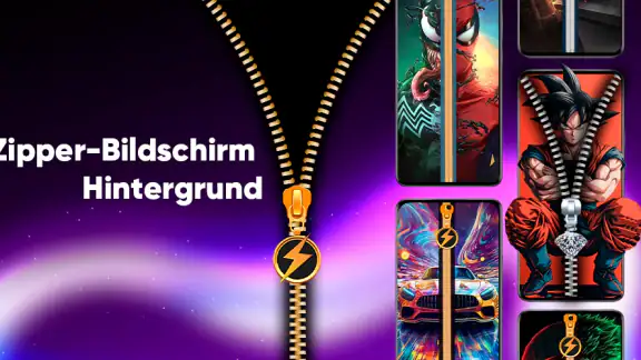 Zipper-Bildschirm Hintergrund