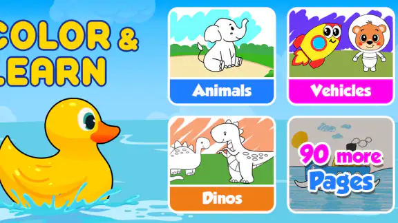 Coloring games for kids: 2-5 y