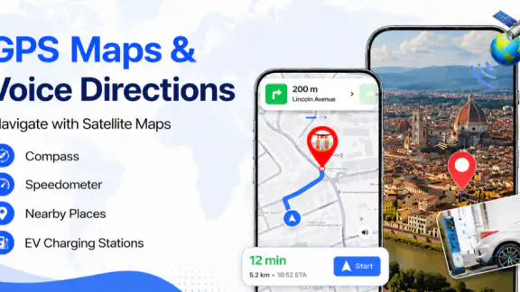 GPS Maps & Voice Directions