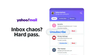 Yahoo Mail header